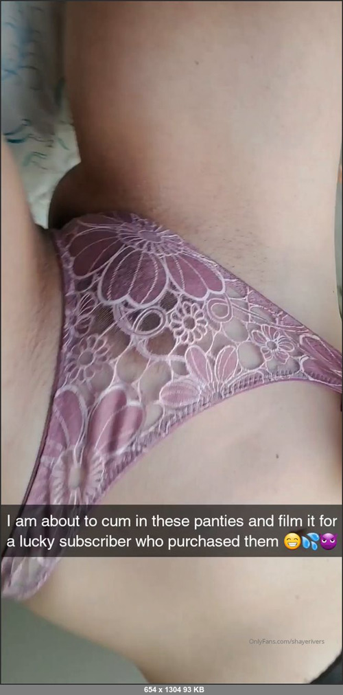 MEGA-FANS – shayerivers-19-11-2019-Gonna cum in these panties