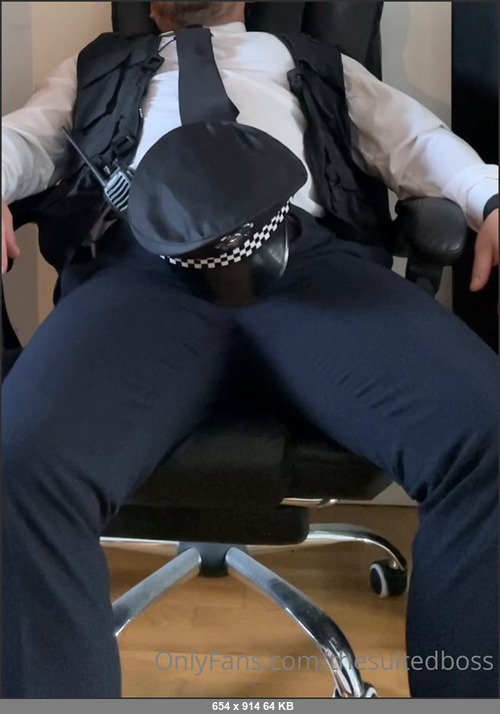 MEGA-FANS – thesuitedboss-16-10-2021-I hear some of you have been really naughty so heres one for you. What happens when youre in my custody   Serve the Constable and do everything he a