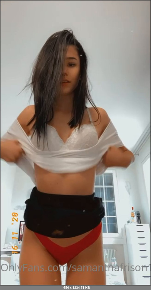 MEGA-FANS – samanthafrison1 16-11-2020 12590974530 Spogliarello 1 minuto BOLLENTE… perizoma rosso… reggiseno bianco.. ad un certo punto sollevo il reggiseno
