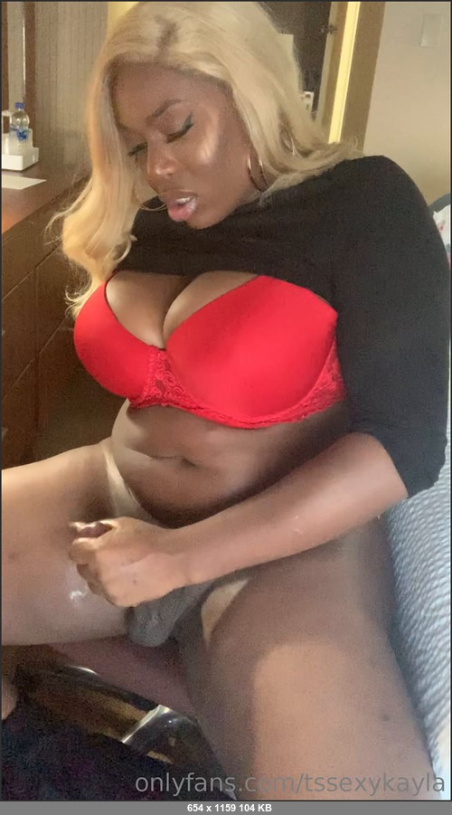 MEGA-FANS – tssexykayla-09-03-2019-Jacking my big lady stick part 2