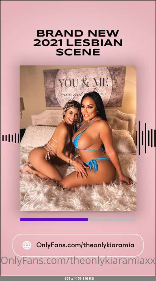 MEGA-FANS – theonlykiaramiaxxx-05-09-2021- JUST SHOT   Brand new lesbian scene featuring lilveronicar This scene will be sent to my VIPs next week baby  Im shooting all br