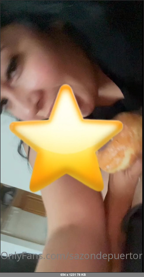 MEGA-FANS – sazondepuertorico-04-12-2021-153 FULL VIDEO HERE 1min  SUCKING HIS DICK WITH a GLAZE DONUT, YUMMY 1 min