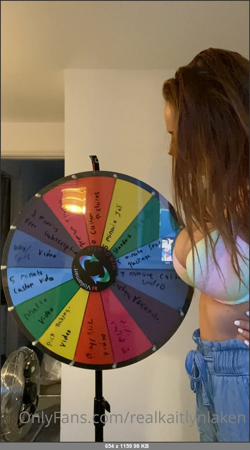 MEGA-FANS – realkaitlynlaken 23-08-2020 42553143 WHEEL SPIN SUNDAY 3 people won custom videos on last weeks spin  15 1 spin 30 3 spins 45 5 spins List of pr