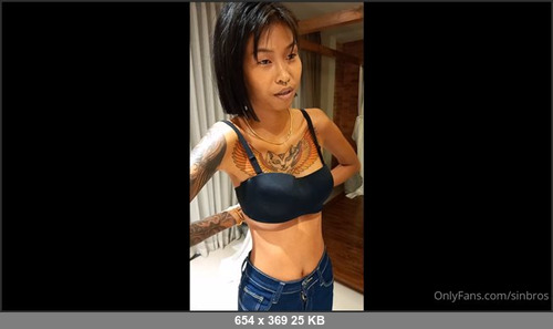 MEGA-FANS – sinbros-03-07-2021-chatting with pikkathai after we finished fuckin, she wanted 2 dicks but we gave her 3 instead  full vid will be on later this evening fellas…