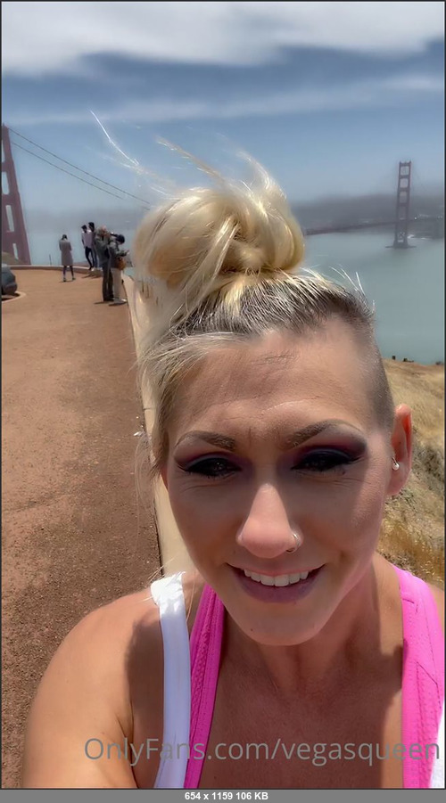 MEGA-FANS – vegasqueen-14-06-2021-I was trying to send a quick hello message from San Fran…like I said, way too windy lol   I didnt think it was guna be THIS bad when recording this