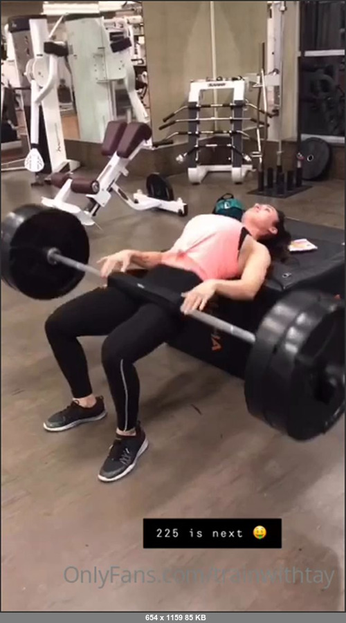 MEGA-FANS – trainwithtay-18-11-2020-Lets talk hip thrusts  Maybe hands down the best exercise to target the glutes  what do you think  Make sure you are squeezing at the top and using y
