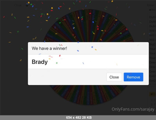 MEGA-FANS – sarajay-02-06-2020-The winner of the 1min custom video is… Thanks to everyone who participated, Ill do a raffle again soon