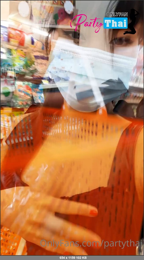 MEGA-FANS – partythai-13-05-2021-Shopping snacks in 7 11 Do you wanna see more videos from my daily life  Hot videos available in DM