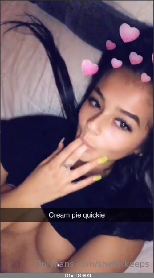 MEGA-FANS – sheforkeeps-27-06-2019-Just posted on premium a cream pie quickie  watch me eat up my mess