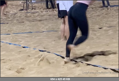 MEGA-FANS – hotwifeellie-05-10-2021- I might be a little obsessed   Night 5 in a row    But volleyball beach season is almost over   But now Im headed to workout and then