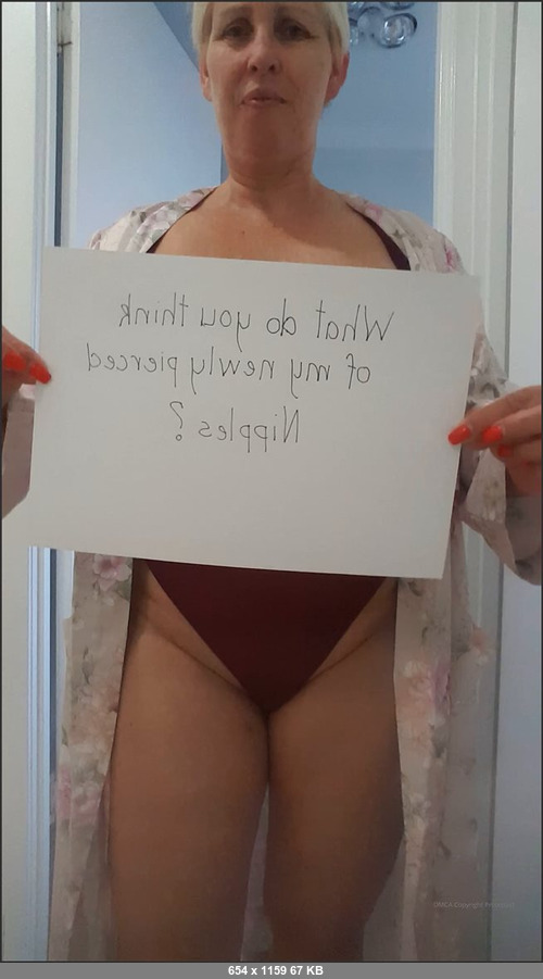 MEGA-FANS – sexymatureaussielady-21-12-2019-I finally got my nipples repierced again after 6 long years…. Why did I wait so long  Because I remembered exactly how painful it was. Wha