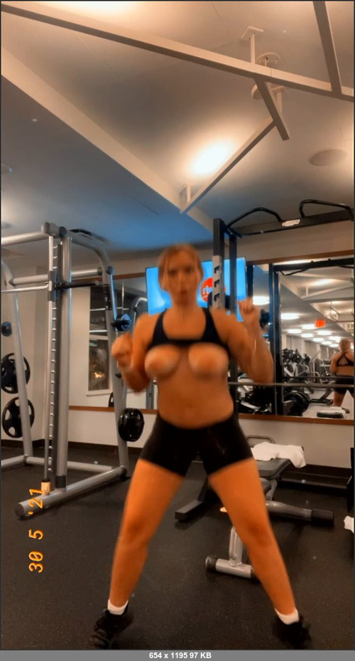 MEGA-FANS – zoieburgher-31-05-2021- highly requested  Working out topless at the public gym  just a warning guys my onlyfans price is about to go up to 25  Ive been busting my bum