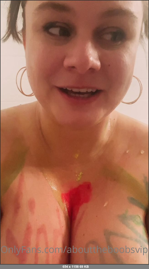 MEGA-FANS – abouttheboobsvip-02-03-2022-In the tub trying to get the paint off. Help   Lol.