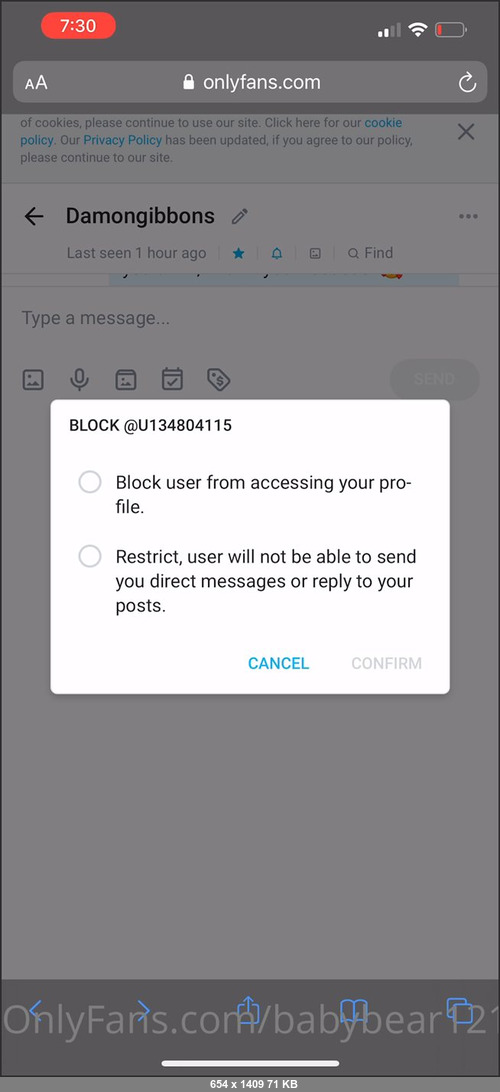 MEGA-FANS – babybear1211-19-05-2021-3 today. Might fuck around and log off for a while because Im so goddamn tired of yall being disrespectful in my DMs.