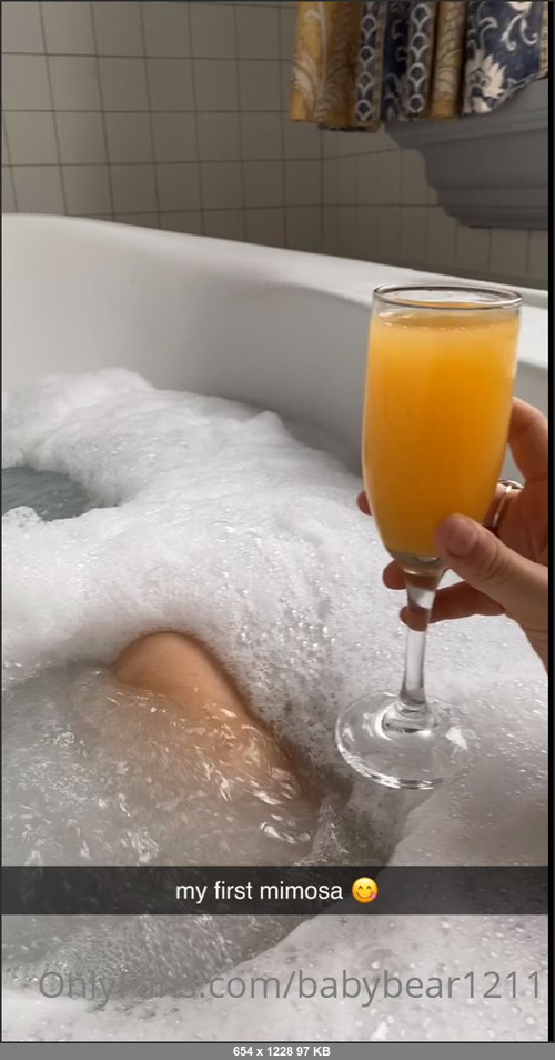 MEGA-FANS – babybear1211-22-12-2020-Drank my first mimosa ever than rode his dick in the cuzzi tub