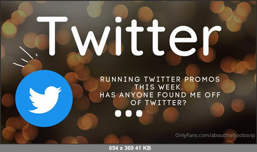 MEGA-FANS – abouttheboobsvip-18-02-2022-Do we have any Twitter followers up in here  Or how did you guys find me  Not sure where to spend my time promoting.