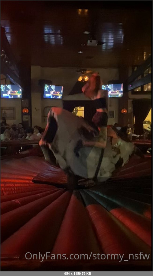 MEGA-FANS – stormynsfw-18-07-2021-Did a little bull riding last night slide to the next to see what happened