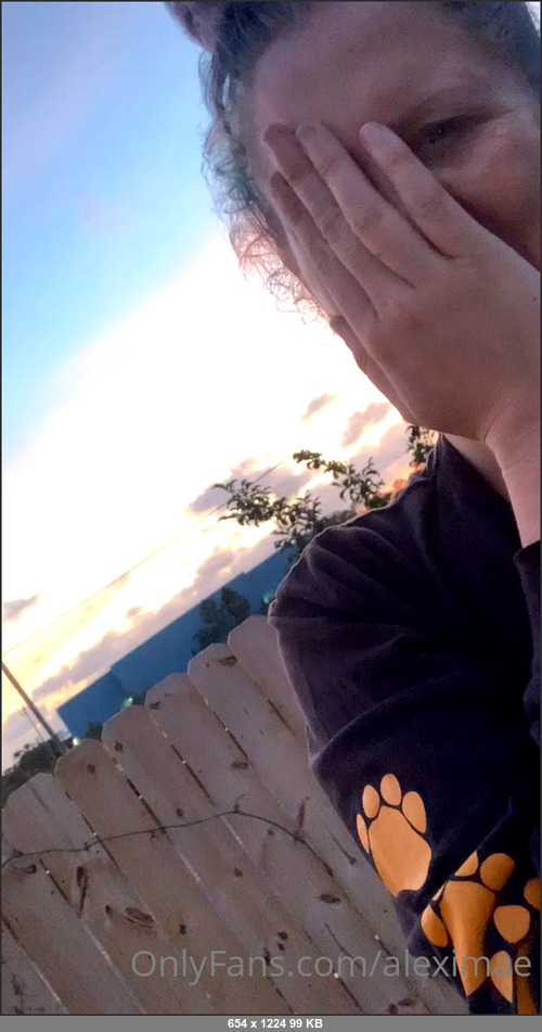 MEGA-FANS – aleximae-13-07-2021-Busted but incase you wanted to know I take photos of the clouds as well and sky and just bullshit. I love a good view  Who wants tits of Tuesday