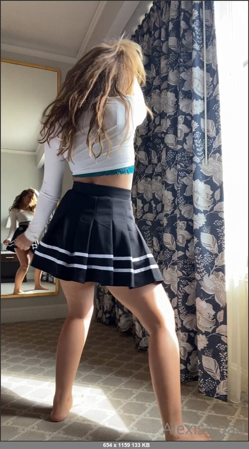 MEGA-FANS – alexisload-07-10-2021-A little dance for you, peek in the mirror for some extra booty peaks, tomorrow is the strip tease