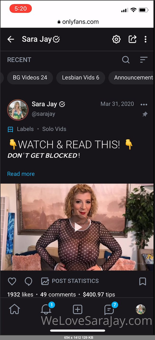 MEGA-FANS – sarajay-30-11-2021-GET THE MOST OUT OF MY PAGE     I have started labeling all my posts  so you can find the type of content youre looking for without scrolling like crazy. Just