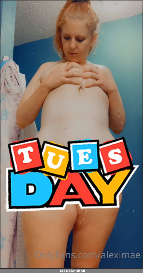 MEGA-FANS – aleximae-31-03-2021-Omg heres some more TaTas for your Tuesday  Do you like titties that bounce  Fake or real matter to you  Mine are real and getting less perky by the day but hey w