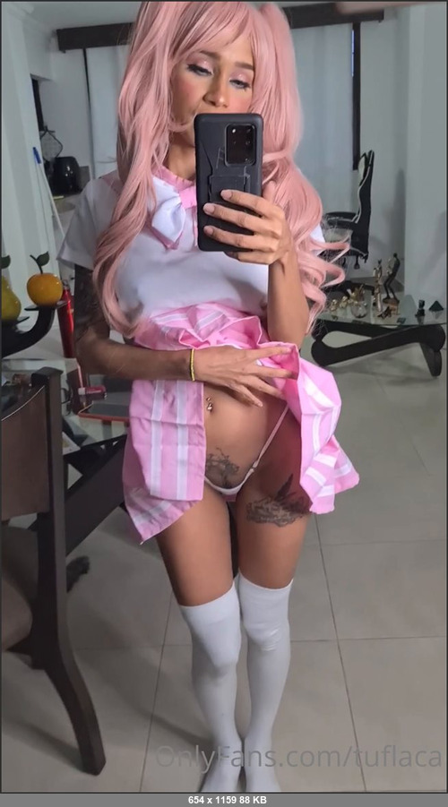 MEGA-FANS – tuflaca 10-02-2021 106980410 Daddy you want to see your girl when you leave school how she behaved so bad in front of the mirror, look at your dm