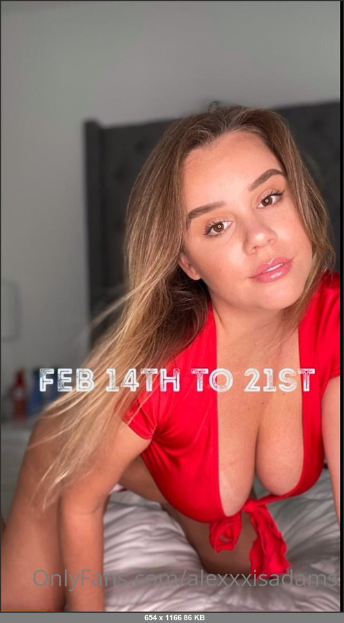 MEGA-FANS – alexxxisadams-15-02-2021-Get your custom orders in baby  25  off customs from today til the 21st Dm me if you have any questions