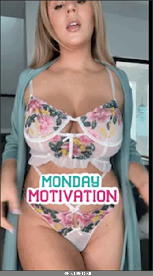 MEGA-FANS – alexxxisadams-16-05-2022-Heres a little   Motivation   to start your Monday