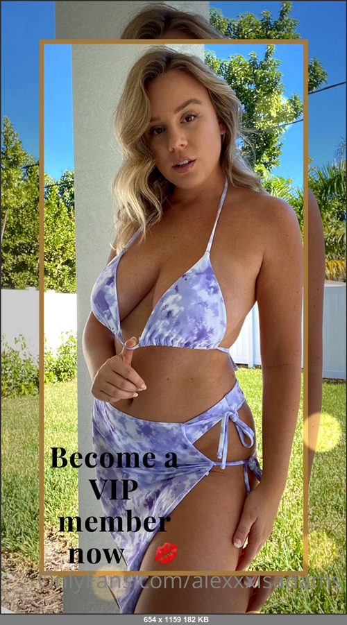 MEGA-FANS – alexxxisadams-22-02-2021-Want to know more about becoming a VIP member .. DM me baby