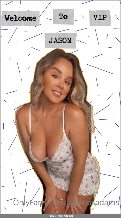 MEGA-FANS – alexxxisadams-22-04-2022-     MY NEWEST VIP MEMBER  Not a member yet     DM me and lets get you on the VIP list