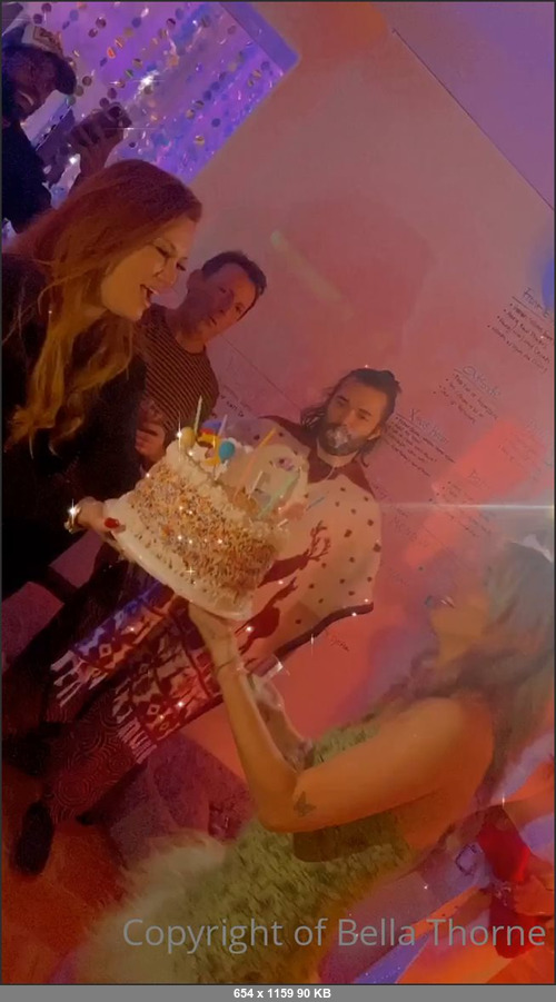 MEGA-FANS – bellathorne-22-01-2021-Danis Rainbow Carnival was a success  with the cake made by my momma tamarasuethorne