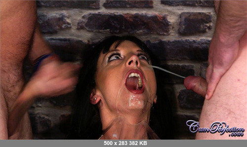 Spunknetwork.com- Angel Blue Bukkake Spunk Drinking Video, XXX Cum Facial