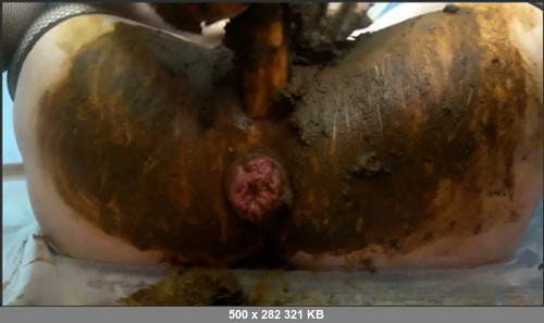 Extreme Scat Porn Site 1- Scatlina – Anal Prolapse in Shit – Solo Sca